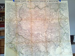 Special-Karte der Fürstenthümer Serbien und Montenegro. Maßstab 1 : 600.000.
