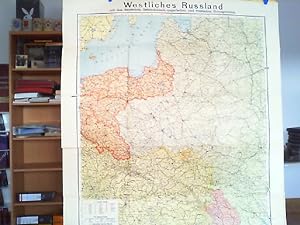 Westliches Russland mit den deutschen, österreichisch-ungarischen und russischen Grenzgebieten. M...