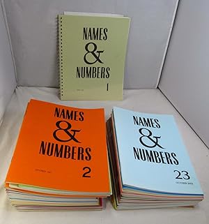 Names & Numbers Issues 1 to 31