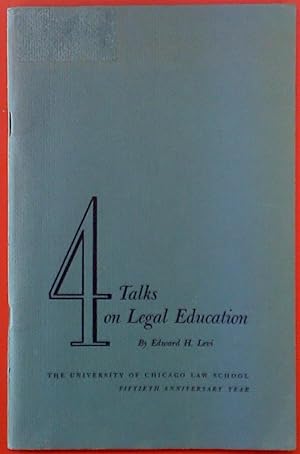 Immagine del venditore per 4 Talks on Legal Education. Fiftieth anniversary year. venduto da biblion2