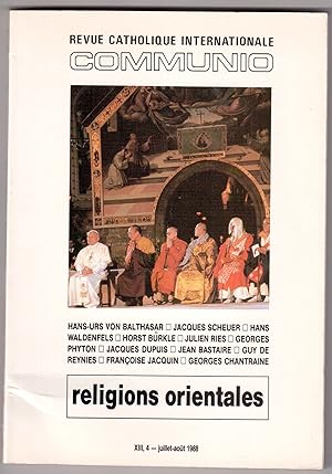 Bild des Verkäufers für Communio Tome XIII, n°4, juillet-août 1988 - Religions orientales zum Verkauf von LibrairieLaLettre2
