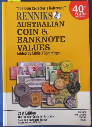 Seller image for Renniks: Australian Coin & Banknote Values, 21st Edition (40th Year of Publication) for sale by Rons Bookshop (Canberra, Australia)