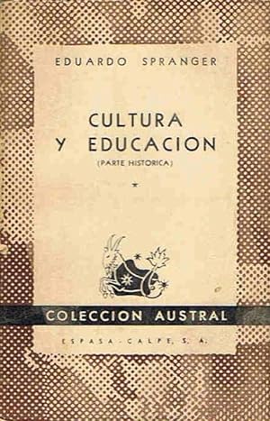 Seller image for CULTURA Y EDUCACIN (parte histrica) for sale by Librera Torren de Rueda