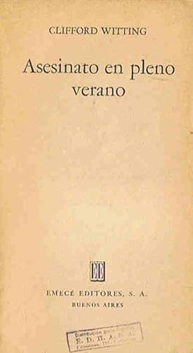 Bild des Verkufers fr ASESINATO EN PLENO VERANO zum Verkauf von Librera Torren de Rueda