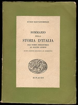 SOMMARIO DELLA STORIA DITALIA Dai tempi preistorici ai nostri giorni