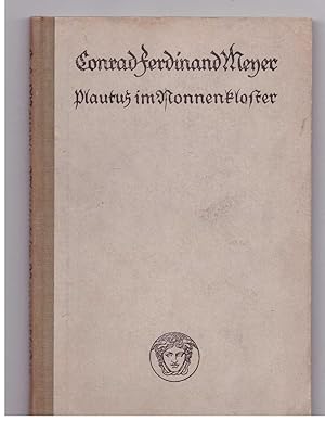 Imagen del vendedor de Plautus im Nonnekloster a la venta por Bcherpanorama Zwickau- Planitz