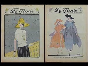 2 REVUES "LA MODE" - 1921 - MODE FEMME, ART DECO