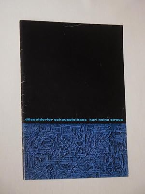 Seller image for Monatsheft des Dsseldorfer Schauspielhauses II, 1962/63 (Oktober 1962). Programmheft AMPHITRYON 38 von Giraudoux. Regie/ Ausstattung: Jean-Pierre Ponnelle. Mit Wolfgang Arps, Joachim Bse, Karl-Heinz Martell, Karl Renar, Heinrich Ortmayr, Walter Kohls, Ingrid Ernest, Maria Alex, Tatjana Iwanow for sale by Fast alles Theater! Antiquariat fr die darstellenden Knste