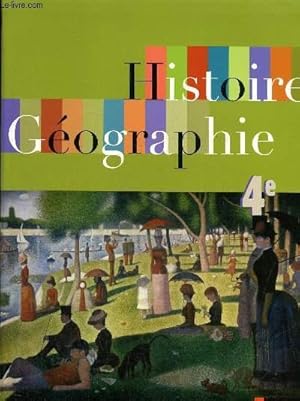 Image du vendeur pour Histoire gographie 4e mis en vente par Le-Livre