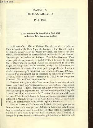 Imagen del vendedor de Tir  part des carnets de Jean Arlaud 1913-1938 a la venta por Le-Livre