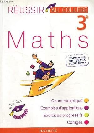 Bild des Verkufers fr Maths 3e zum Verkauf von Le-Livre