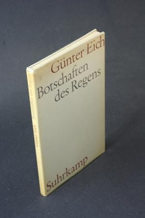 Seller image for Botschaften des Regens: Gedichte. for sale by Steven Wolfe Books