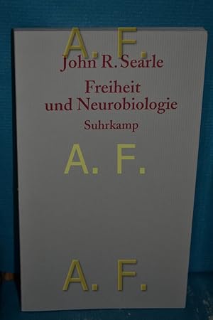 Bild des Verkufers fr Freiheit und Neurobiologie. bers. von Jrgen Schrder zum Verkauf von Antiquarische Fundgrube e.U.