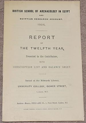 Report of the Twelfth Year, Presented to the Contributors, with Subscription List and Balance She...