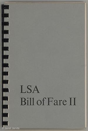 LSA Bill of Fare II