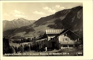 Ansichtskarte / Postkarte Hirschegg Mittelberg Kleinwalsertal, Bergheim Wäldele 1350m, Nebelhorn