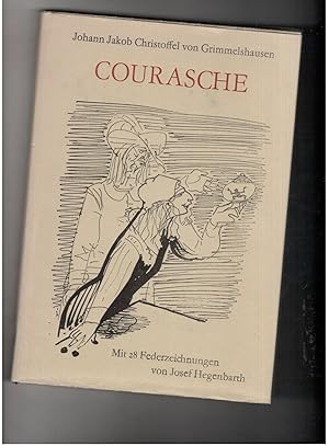 Bild des Verkufers fr Courasche - mit 28 Federzeichnungen von Josef Hegenbarth zum Verkauf von manufactura