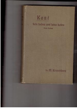 Seller image for Kant - Sein Leben und seine Lehre - Mit einem Portrt for sale by manufactura