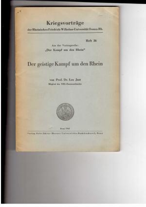 Seller image for Der geistige Kampf um den Rhein for sale by manufactura