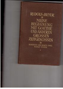 Seller image for Meine Begegnung mit Goethe und anderen grossen Zeitgenossen for sale by manufactura