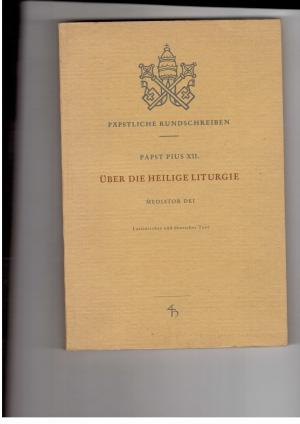 Image du vendeur pour ber die Heilige Liturgie - Ppstliches Rundschreiben mis en vente par manufactura