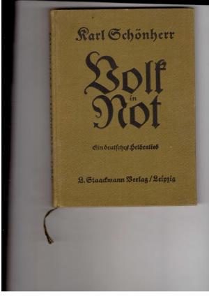 Imagen del vendedor de Volk in Not - Ein deutsches Heldenlied a la venta por manufactura