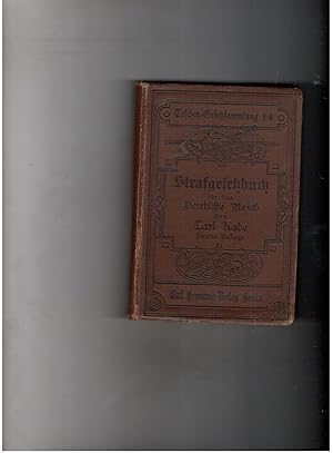 Imagen del vendedor de Strafgesetzbuch fr das Deutsche Reich a la venta por manufactura