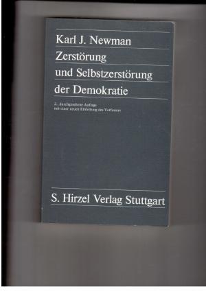Image du vendeur pour Zerstrung und Selbstzerstrung der Demokratie- Europa 1918-1938 mis en vente par manufactura