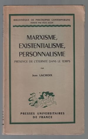 Marxisme existentialisme personnalisme