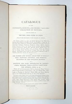 Catalogue of the Extensive, Genuine, and Highly Valuable Collection of Pictures, late the propert...