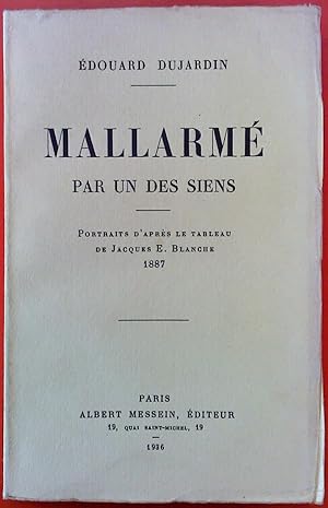 Bild des Verkufers fr MALLARME par un des Siens. Portraits d Apres le Tableau de Jacques E. Blanche 1887. zum Verkauf von biblion2