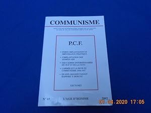 Seller image for REVUE: COMMUNISME . P.C.F. N69 for sale by Emmanuelle Morin