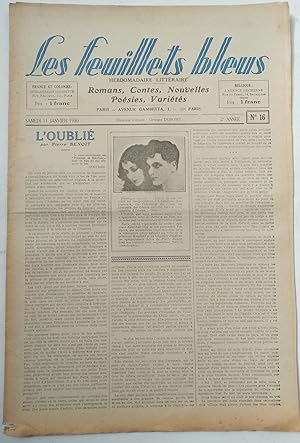Seller image for LES FEUILLETS BLEUS (Tête de collection)-N°16-11 janvier 1930 for sale by Librairie l'Aspidistra