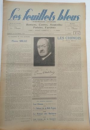 LES FEUILLETS BLEUS (Tête de collection)-N°8-16 novembre 1929