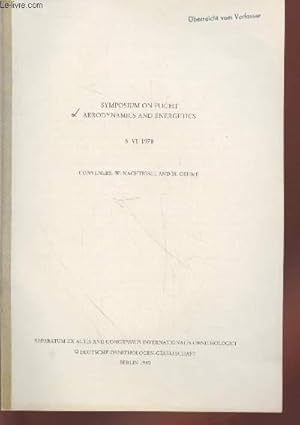 Seller image for Tir  part : Separatum EX Actis XVII Congressus internationalis ornithologici :5.VI.1978. Symposium on flight aerodynamics and energetics. for sale by Le-Livre