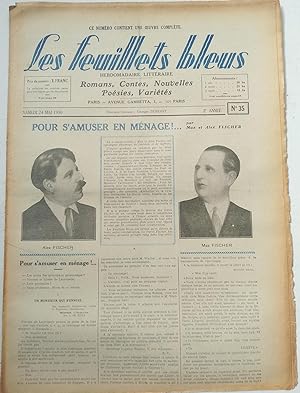 Seller image for LES FEUILLETS BLEUS (Tête de collection)-N°35- 24 mai 1930 for sale by Librairie l'Aspidistra