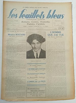 Seller image for LES FEUILLETS BLEUS (Tête de collection)-N°28- 5 avril 1930 for sale by Librairie l'Aspidistra