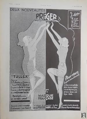 Antigua Hoja Publicidad - Old Advertising Papier: PREGER