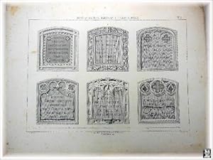 Antigua Litografía - Old Litography :OBRAS EN METALES, MARMOLES Y PIEDRAS COMUNES, Nº5