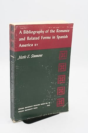 Imagen del vendedor de A Bibliography of the Romance and Related Forms in Spanish America. a la venta por ATGBooks