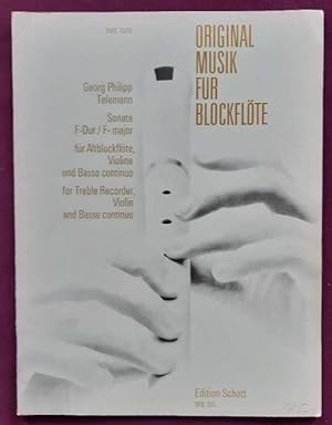 Sonate F-Dur für Altblockflöte, Violine und Basso continuo