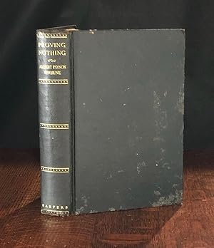 Seller image for Proving Nothing for sale by Moroccobound Fine Books, IOBA