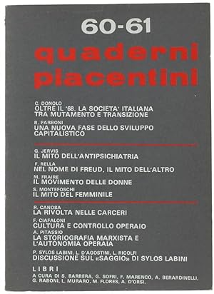 QUADERNI PIACENTINI. N. 60-61-. Ottobre 1976.: