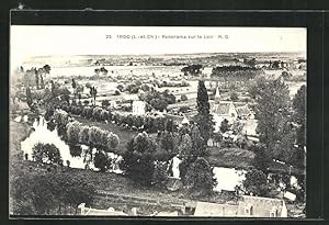 Carte postale Troo, vue générale sur le Loir