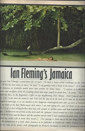 Bild des Verkufers fr Ian Fleming's Jamaica" True UK 1st in Sunday Times Colour Section magazine 1965 zum Verkauf von Far North Collectible Books