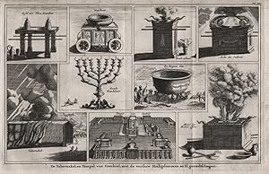 "De Tabernakel, en Tempel van Ezechiel." - Judaica Jews ritual tools Juden judische Antiquitäten