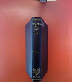 Bild des Verkufers fr Elements of Law considered with reference to principles of general jurisprudence. zum Verkauf von biblion2