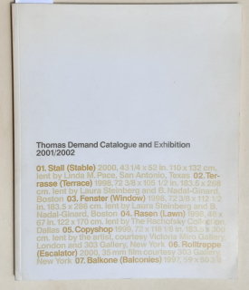 Bild des Verkufers fr Thomas Demand 2001-2002. zum Verkauf von BuchKunst-Usedom / Kunsthalle