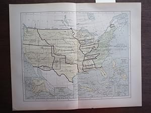 Image du vendeur pour Universal Cyclopaedia and Atlas Map Showing Land Acquired by the United States from 1783 to 1899- Original (1902) mis en vente par Imperial Books and Collectibles