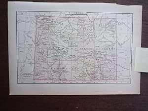 Image du vendeur pour Universal Cyclopaedia and Atlas Map of Wyoming - Original (1902) mis en vente par Imperial Books and Collectibles